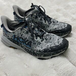 Hoka Black and Gray Athletic Shoes